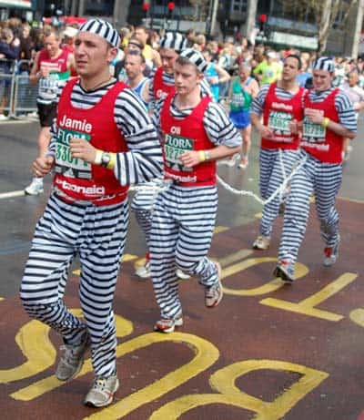 Jail escapees running in marathon