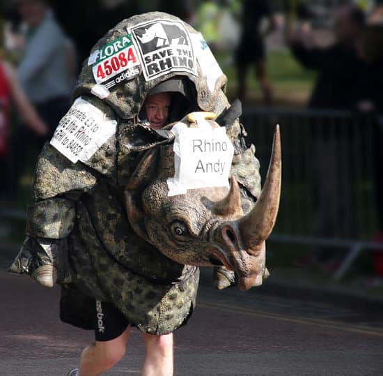 Save the rhino marathon costume
