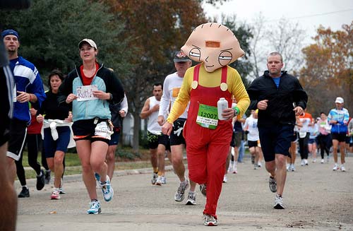 Stewie character in London marathon